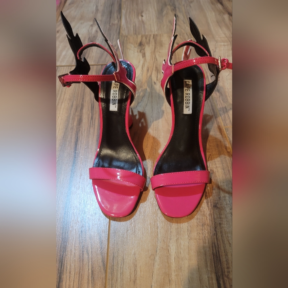 Hot Pink Flame shoes by Cape Robbin